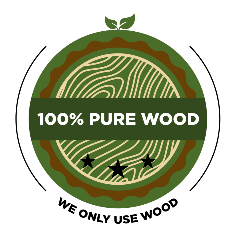 100% Pure Wood logo